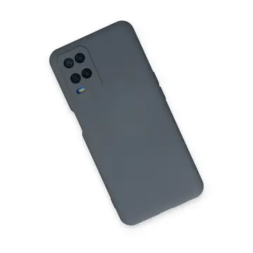 Oppo A54 4g Kılıf Nano İçi Kadife Silikon - Gri
