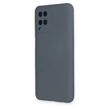 Oppo A54 4g Kılıf Nano İçi Kadife Silikon - Gri