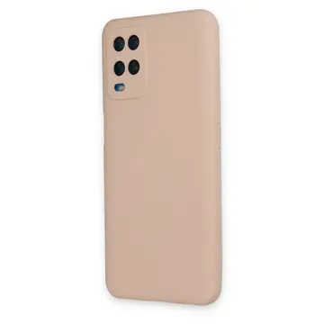 Oppo A54 4g Kılıf Nano İçi Kadife Silikon - Pudra
