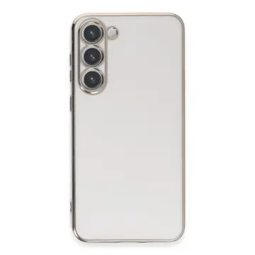 Samsung Galaxy S23 Kılıf Volet Silikon - Beyaz