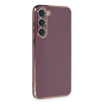 Samsung Galaxy S23 Kılıf Volet Silikon - Mor