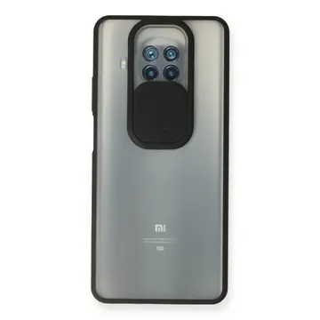 Xiaomi Mi 10t Lite Kılıf Palm Buzlu Kamera Sürgülü Silikon - Siyah