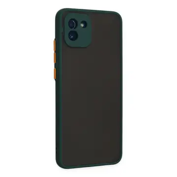Samsung Galaxy A03 Kılıf Montreal Silikon Kapak - Yeşil