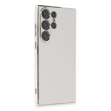 Samsung Galaxy S23 Ultra Kılıf Volet Silikon - Beyaz