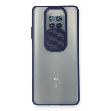 Xiaomi Mi 10t Lite Kılıf Palm Buzlu Kamera Sürgülü Silikon - Lacivert
