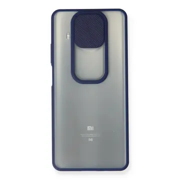 Xiaomi Mi 10t Lite Kılıf Palm Buzlu Kamera Sürgülü Silikon - Lacivert