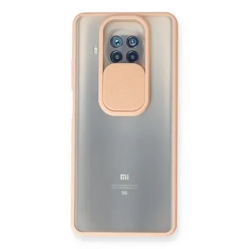 Xiaomi Mi 10t Lite Kılıf Palm Buzlu Kamera Sürgülü Silikon - Pembe