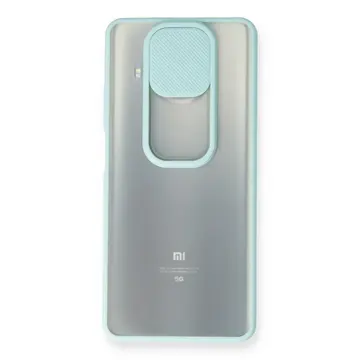 Xiaomi Mi 10t Lite Kılıf Palm Buzlu Kamera Sürgülü Silikon - Turkuaz