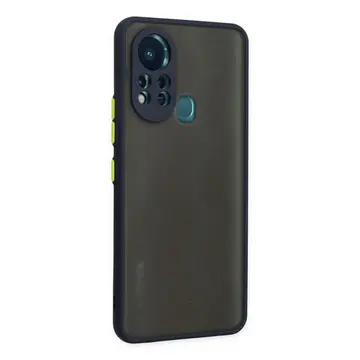 İnfinix Hot 11s Kılıf Montreal Silikon Kapak - Lacivert