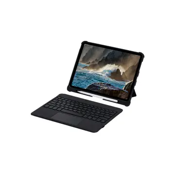 T5209d İpad Pro 12.9 (2021) Kılıf İnter Ledli Klavyeli Tablet Kılıfı - Siyah