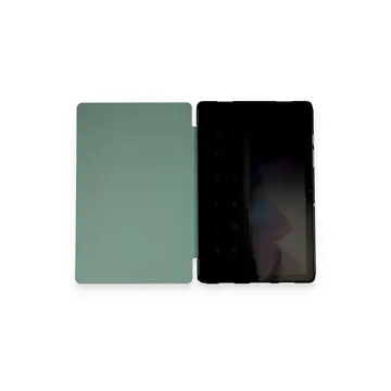 Samsung Galaxy T970 Tab S7 Plus 12.4 Kılıf Tablet Smart Kılıf - Koyu Yeşil