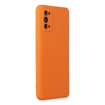Realme 7 Pro Kılıf Nano İçi Kadife Silikon - Turuncu