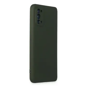 Realme 7 Pro Kılıf Nano İçi Kadife Silikon - Koyu Yeşil