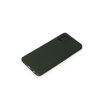 Realme 7 Pro Kılıf Nano İçi Kadife Silikon - Koyu Yeşil