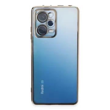 Xiaomi Redmi Note 12 Pro 5g Kılıf Razer Lensli Silikon - Gold