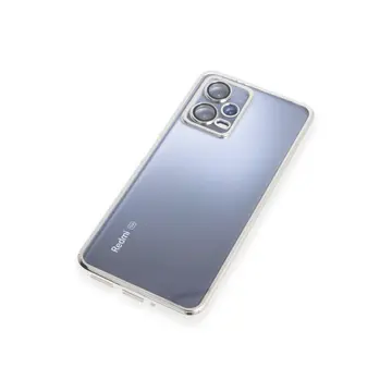 Xiaomi Redmi Note 12 Pro 5g Kılıf Razer Lensli Silikon - Gümüş