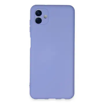 Samsung Galaxy A04e Kılıf Nano İçi Kadife Silikon - Lila