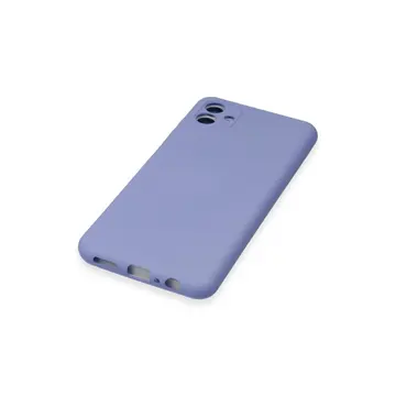 Samsung Galaxy A04e Kılıf Nano İçi Kadife Silikon - Lila