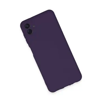 Samsung Galaxy A04e Kılıf Nano İçi Kadife Silikon - Mor