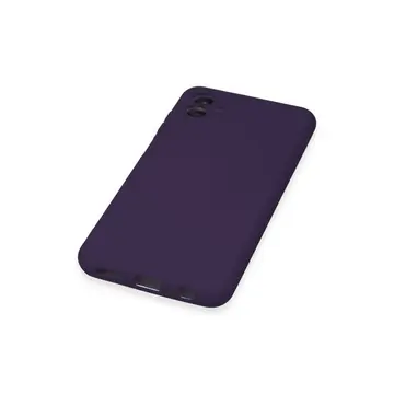 Samsung Galaxy A04e Kılıf Nano İçi Kadife Silikon - Mor