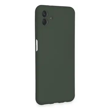 Samsung Galaxy A04e Kılıf Nano İçi Kadife Silikon - Koyu Yeşil