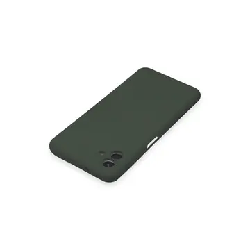 Samsung Galaxy A04e Kılıf Nano İçi Kadife Silikon - Koyu Yeşil