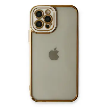 İphone 12 Pro Max Kılıf Liva Lens Silikon - Beyaz