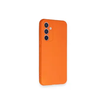 Samsung Galaxy A54 5g Kılıf Nano İçi Kadife Silikon - Turuncu