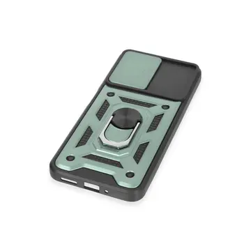 Xiaomi Redmi Note 12 5g Kılıf Pars Lens Yüzüklü Silikon - Yeşil
