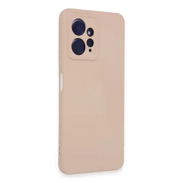 Xiaomi Redmi Note 12 4g Kılıf Nano İçi Kadife Silikon - Pudra