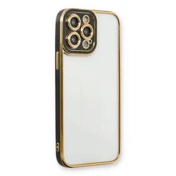 İphone 13 Pro Kılıf Liva Lens Silikon - Siyah