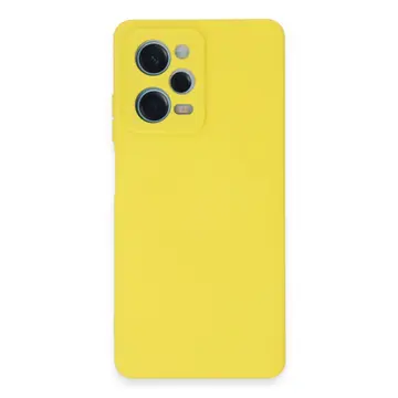 Xiaomi Redmi Note 12 Pro 5g Kılıf Nano İçi Kadife Silikon - Sarı