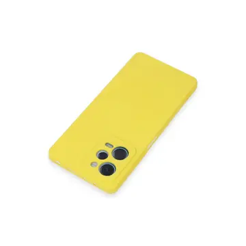Xiaomi Redmi Note 12 Pro 5g Kılıf Nano İçi Kadife Silikon - Sarı
