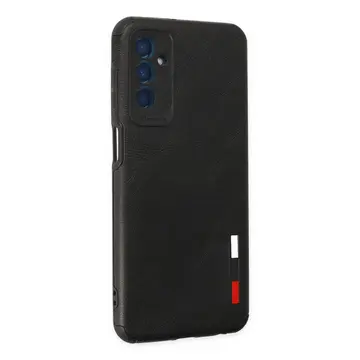 Samsung Galaxy M13 Kılıf Loop Deri Silikon - Siyah