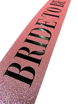 Beyaz Üzeri Altın Büyük Bride To Be Yazılı Simli Işıltılı Kuşak Kemer 10 Cm Genişlik