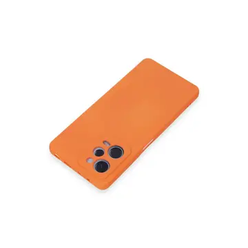 Xiaomi Redmi Note 12 Pro 5g Kılıf Nano İçi Kadife Silikon - Turuncu