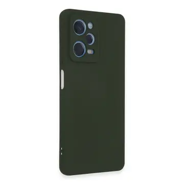 Xiaomi Redmi Note 12 Pro 5g Kılıf Nano İçi Kadife Silikon - Koyu Yeşil