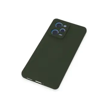 Xiaomi Redmi Note 12 Pro 5g Kılıf Nano İçi Kadife Silikon - Koyu Yeşil
