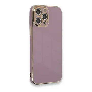 İphone 12 Pro Kılıf Volet Silikon - Mor