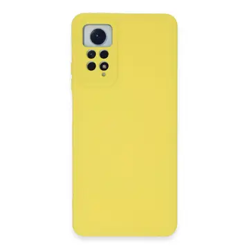 Xiaomi Redmi Note 12 Pro 4g Kılıf Nano İçi Kadife Silikon - Sarı