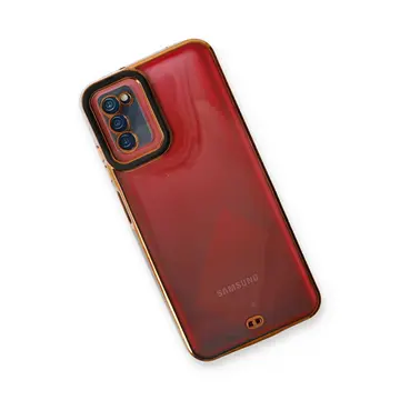 Samsung Galaxy A03s Kılıf Liva Lens Silikon - Siyah