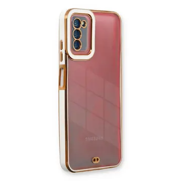 Samsung Galaxy A03s Kılıf Liva Lens Silikon - Beyaz