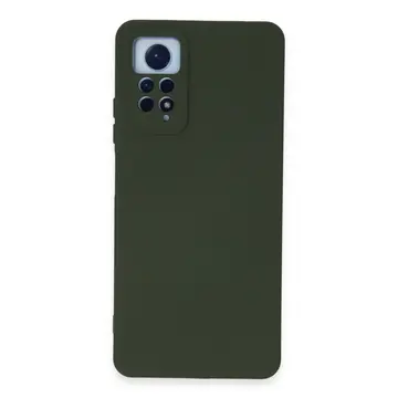 Xiaomi Redmi Note 12 Pro 4g Kılıf Nano İçi Kadife Silikon - Koyu Yeşil