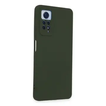 Xiaomi Redmi Note 12 Pro 4g Kılıf Nano İçi Kadife Silikon - Koyu Yeşil