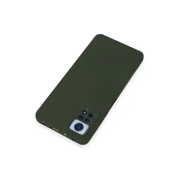 Xiaomi Redmi Note 12 Pro 4g Kılıf Nano İçi Kadife Silikon - Koyu Yeşil