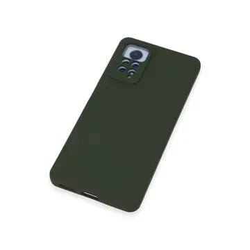 Xiaomi Redmi Note 12 Pro 4g Kılıf Nano İçi Kadife Silikon - Koyu Yeşil