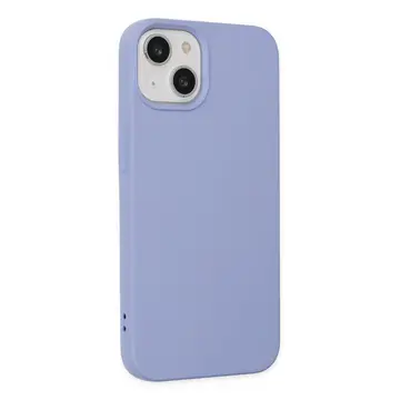İphone 14 Kılıf Nano İçi Kadife Silikon - Lila