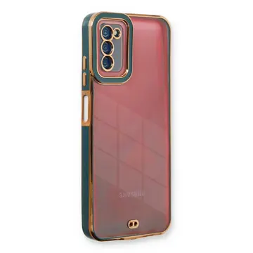 Samsung Galaxy A03s Kılıf Liva Lens Silikon - Yeşil
