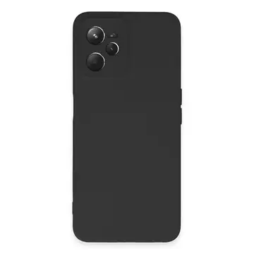 Realme C35 Kılıf Nano İçi Kadife Silikon - Siyah