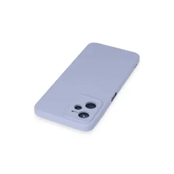 Realme C35 Kılıf Nano İçi Kadife Silikon - Lila